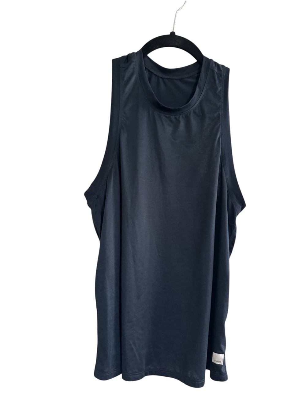 Vuori women’s small solid black high neck relaxed fit tank racerback #NE152